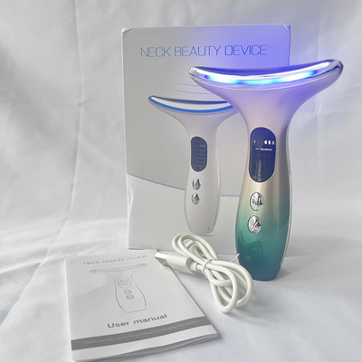 Massagista Elétrico de Pescoço Anti-Rrugas e Anti-Envelhecimento com Material ABS de Aço Inoxidável