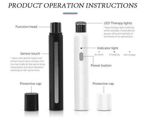 Plugins USB Anti-envelhecimento Massagem aquecida de olhos Massagista caneta para acalmar o edema e relaxamento