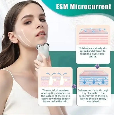 Loção de condução Massagista elétrico para a beleza facial e do pescoço EMS lifting