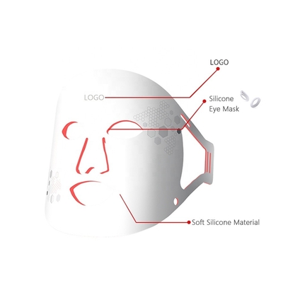 Máscara facial LED de silicone para apertar formas personalizadas e peso líquido do produto 0,5 kg