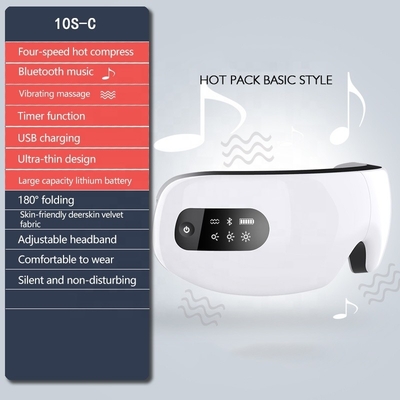 5V Tecnologia Musical Eye Relax Vibration Massager com aquecimento Portable Fatiga Relief