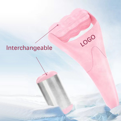 Roller de gelo facial para salão de beleza usando área de massagem de rejuvenescimento da pele rosto olho corpo