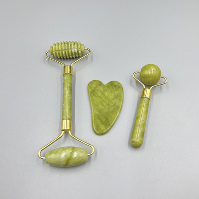 Cama de massagem com rolos de jade para massagem facial 19*16*5cm