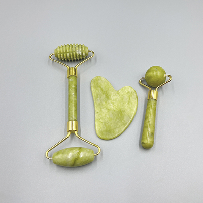 Cama de massagem com rolos de jade para massagem facial 19*16*5cm