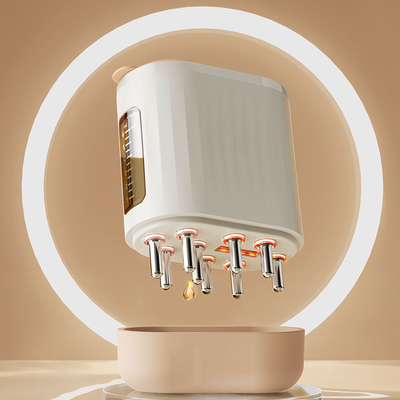 Tratamento de Microcorrente Terapia de Luz Vermelha Pincel de Crescimento Coração Massagista Escova para Crescimento de Cabelo