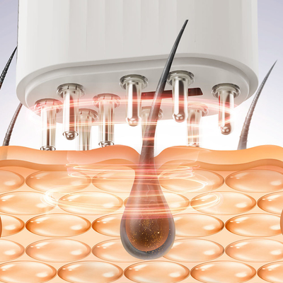 Tratamento de Microcorrente Terapia de Luz Vermelha Pincel de Crescimento Coração Massagista Escova para Crescimento de Cabelo