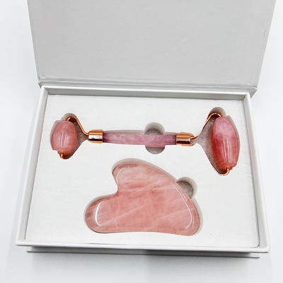 Área alvo do rosto 100% natural preto de jade, conjunto de rolos faciais com efeito anti-inchaço