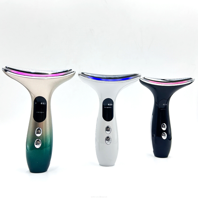 Neck Beauty Dispositivo de bateria de 3 cabeças Massagista elétrico com material de aço inoxidável ABS
