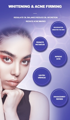 7 Máscara facial de terapia de luz LED com removente de poros e spray de limpeza de poros