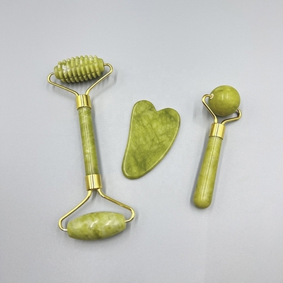 19*16*5cm Mini Jade Roller de mão de rótulo privado Face Lifting Gua Sha Set Box Tools 2023