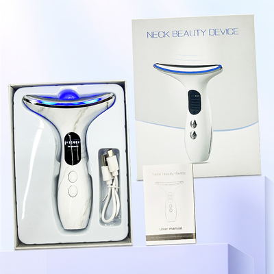 7 em 1 aparelho de lifting facial Anti-rugas Microcorrente de tensão da pele para pescoço e rosto