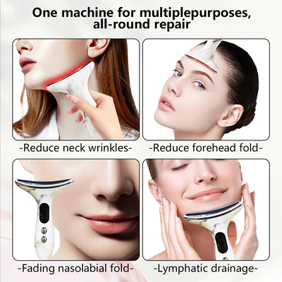 Antienvelhecimento e remoção de rugas Massageador Elétrico do Pescoço Massagem Facial LED para Pescoço Facial