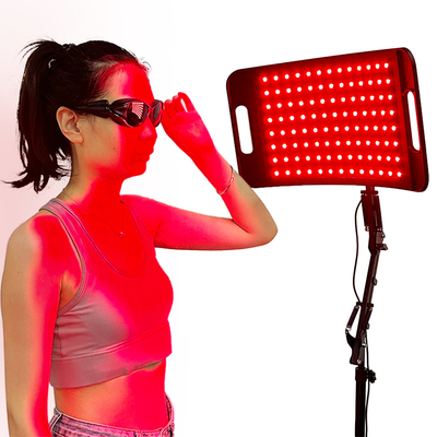 Lâmpada permanente de terapia de luz vermelha com material ABS vermelho de 660 nm e infravermelho próximo de 850 nm