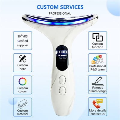 Dispositivo anti-rugas de estimulação muscular elétrica EMS para rejuvenescimento facial e do pescoço