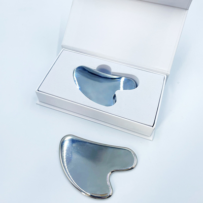 Rolo de massagem facial de saúde 304 aço inoxidável Gua Sha Board raspando logotipo personalizado