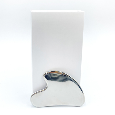 Relaxe e alivie a dor com a Massagem Corporal de Rolo de Gua Sha, de aço inoxidável.