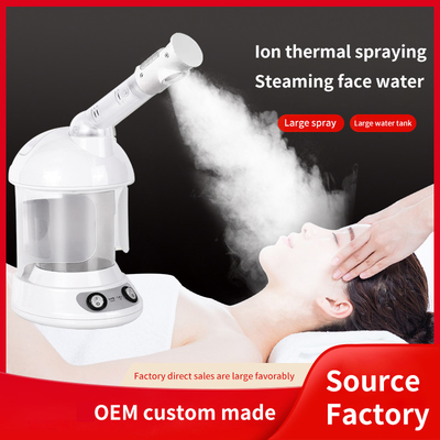 Vaporizador facial multifuncional profissional com umidificador de ozono e lâmpada de alimentação