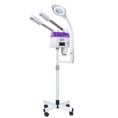 NO Máquina de vaporizador facial a frio quente controlada por aplicação para cuidados com a pele e SPA facial em branco