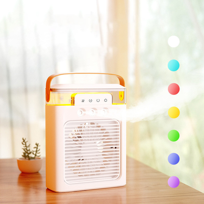 Ventilador elétrico mini USB portátil recarregável para refrigeração, ventilação e purificação de ar