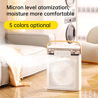 Ventilador elétrico mini USB portátil recarregável para refrigeração, ventilação e purificação de ar