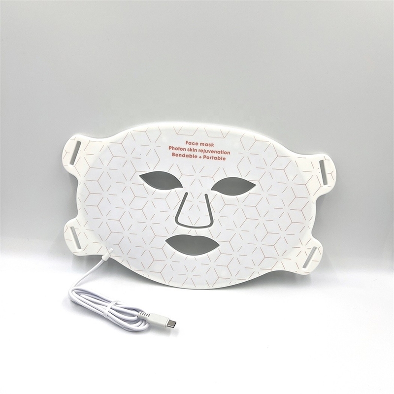 40*29.5cm LED Face Mask 4 Color Light Photon Acne Treatment Branqueamento Cuidados com a pele de silicone