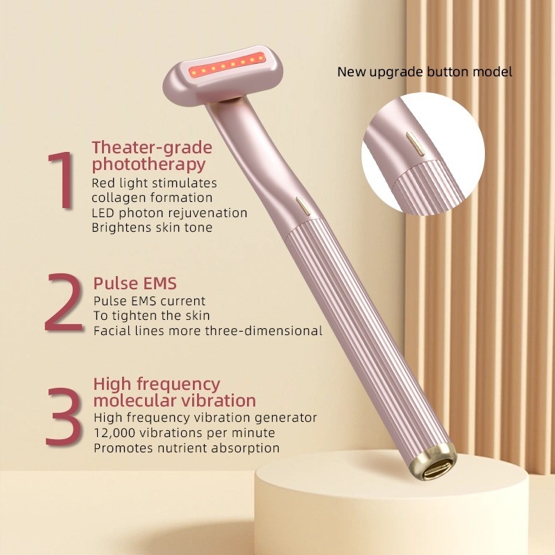 46G Mini Eye Beauty Device EMS Intelligent Eye Massager Pen para cuidados com os olhos e beleza facial