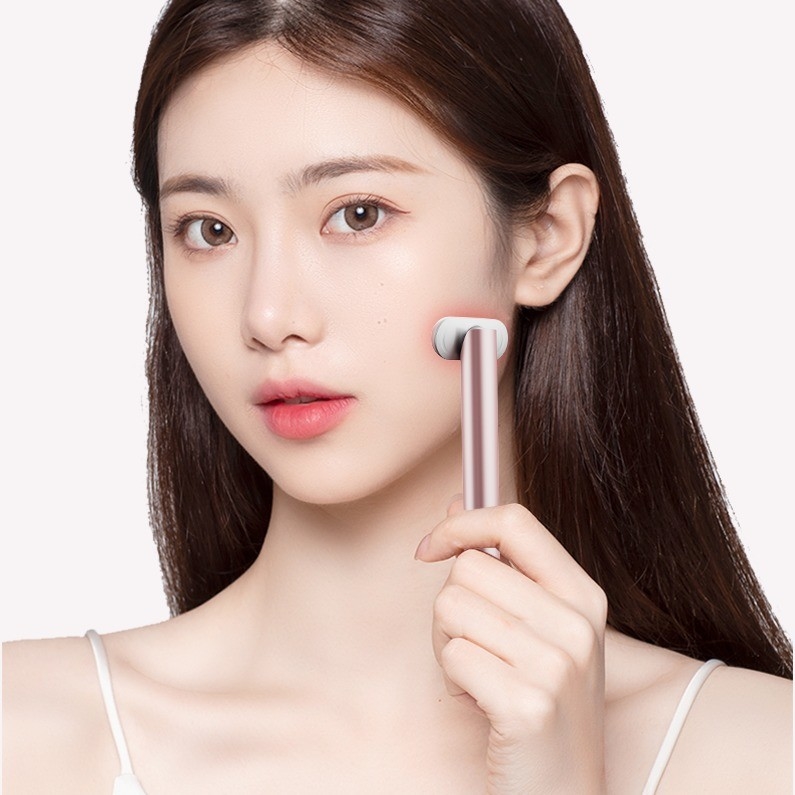 USB Carregamento Vanga de Olho Luz Vanga de Terapia Ems Vibrante Massagista Facial Lifting Eye 46G
