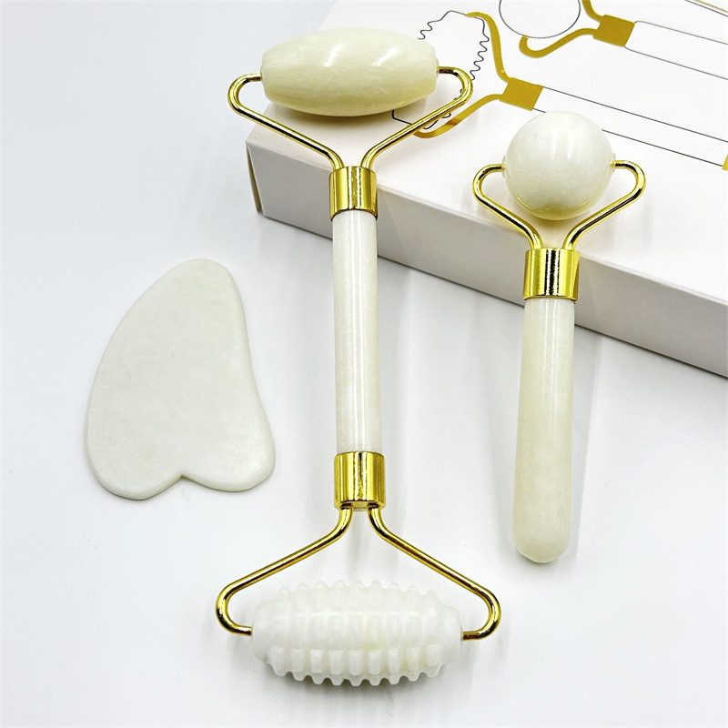 Xiuyan Stone Handle Large Body Gua Sha Jade Roller Gua Sha para Dores Musculares Massagista