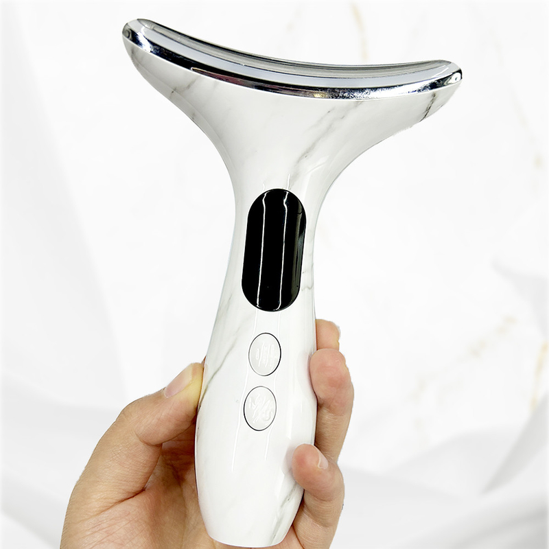 7 em 1 aparelho de lifting facial Anti-rugas Microcorrente de tensão da pele para pescoço e rosto